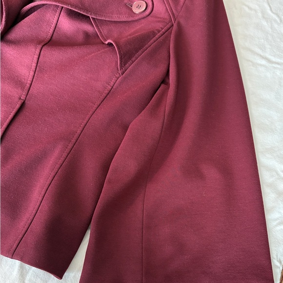 Jones Studio Burgundy Women's Pea Coat, Size 18W - Picture 5 of 13